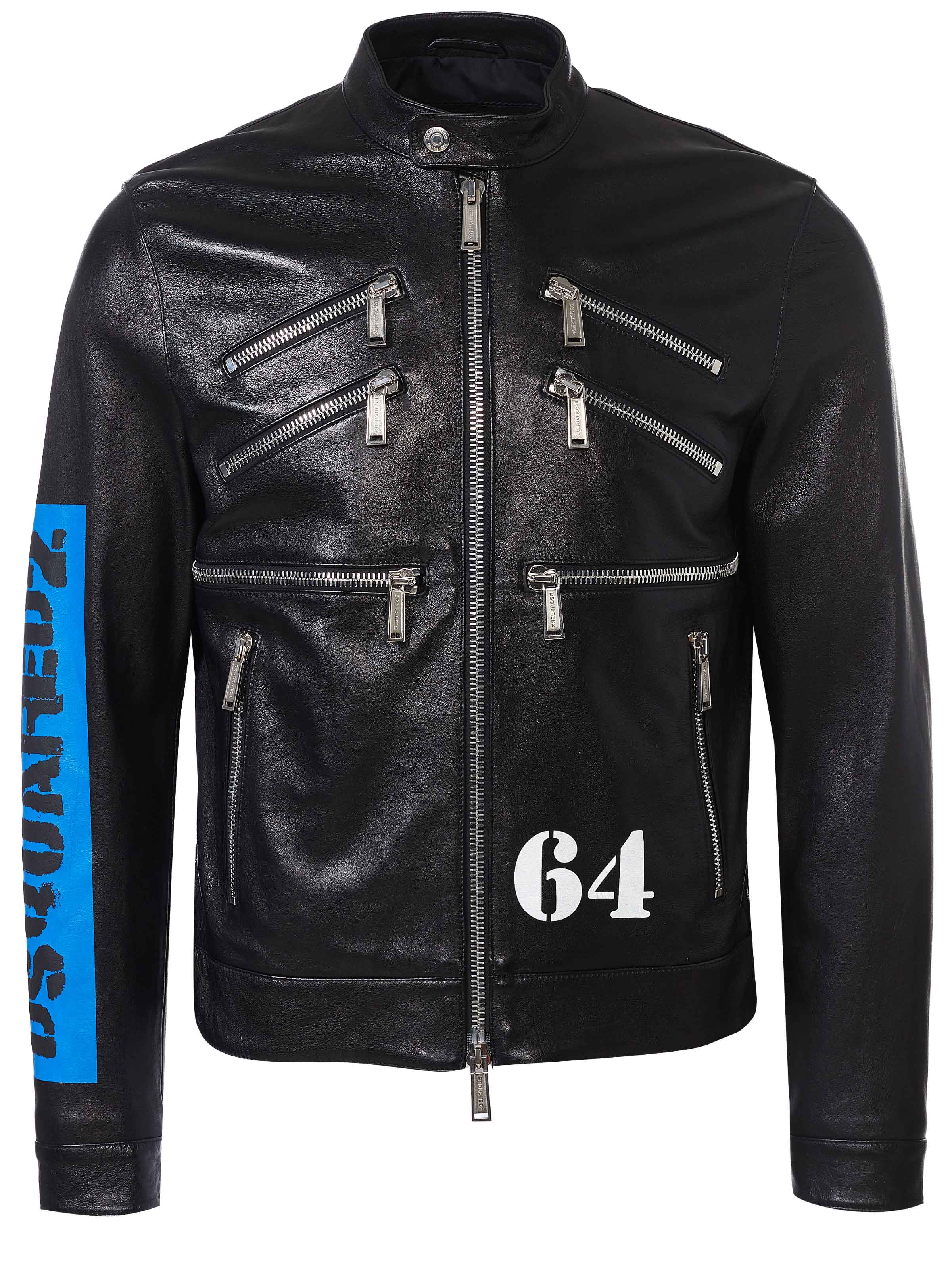 Dsquared leather jacket Black on SALE 