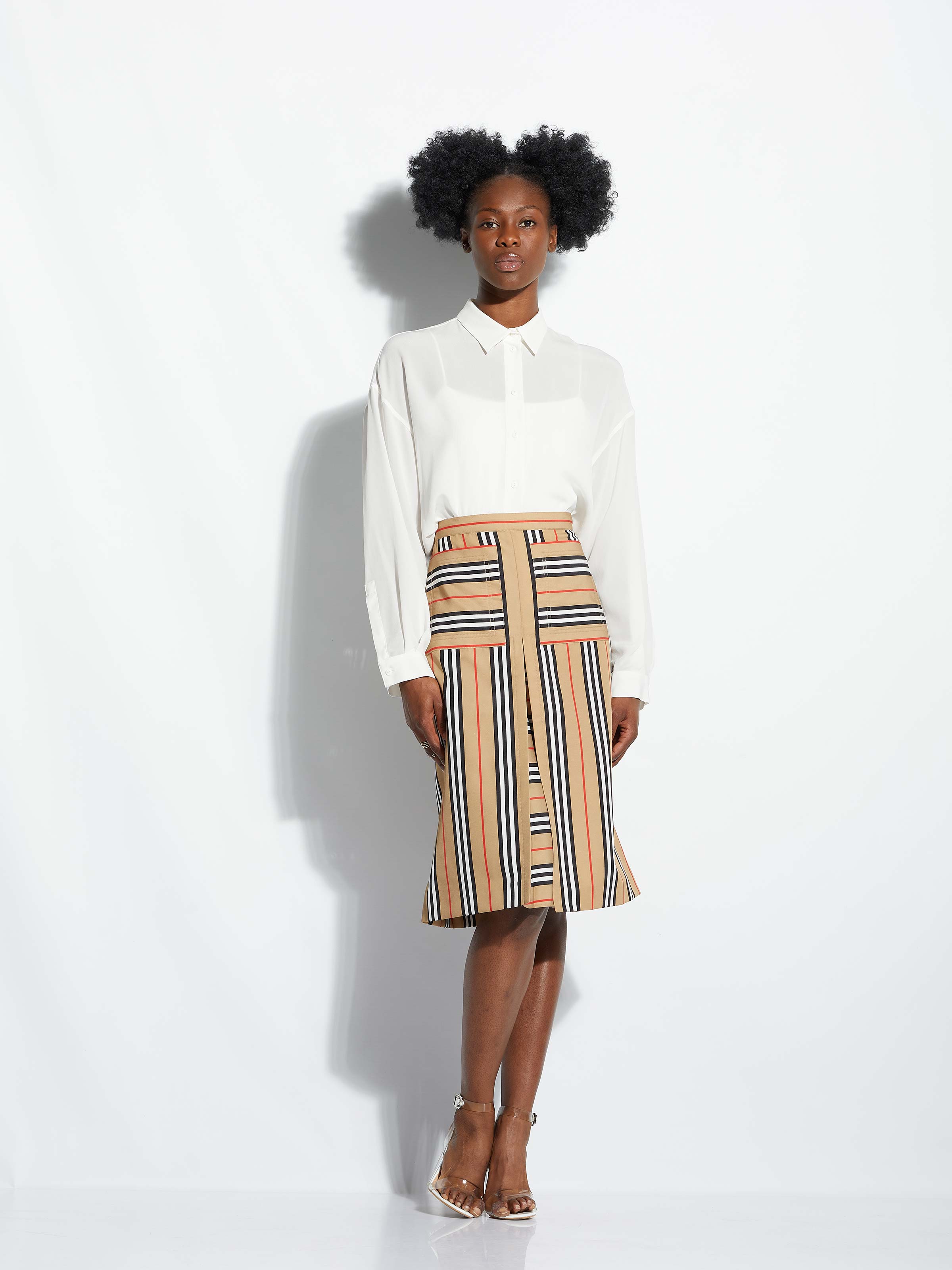 Burberry beige outlet skirt