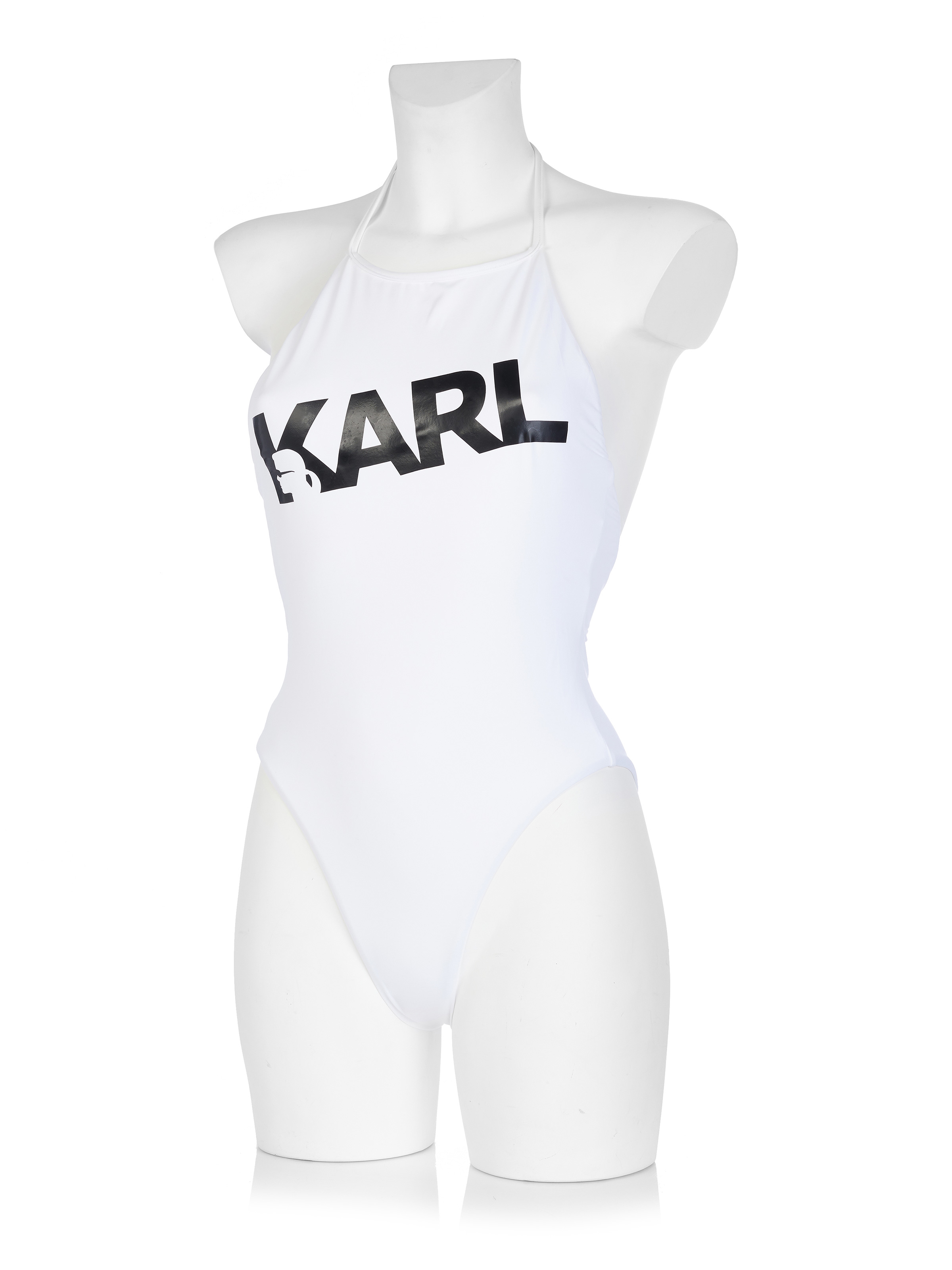 Karl Lagerfeld White Polyester Men's Swim Boxer