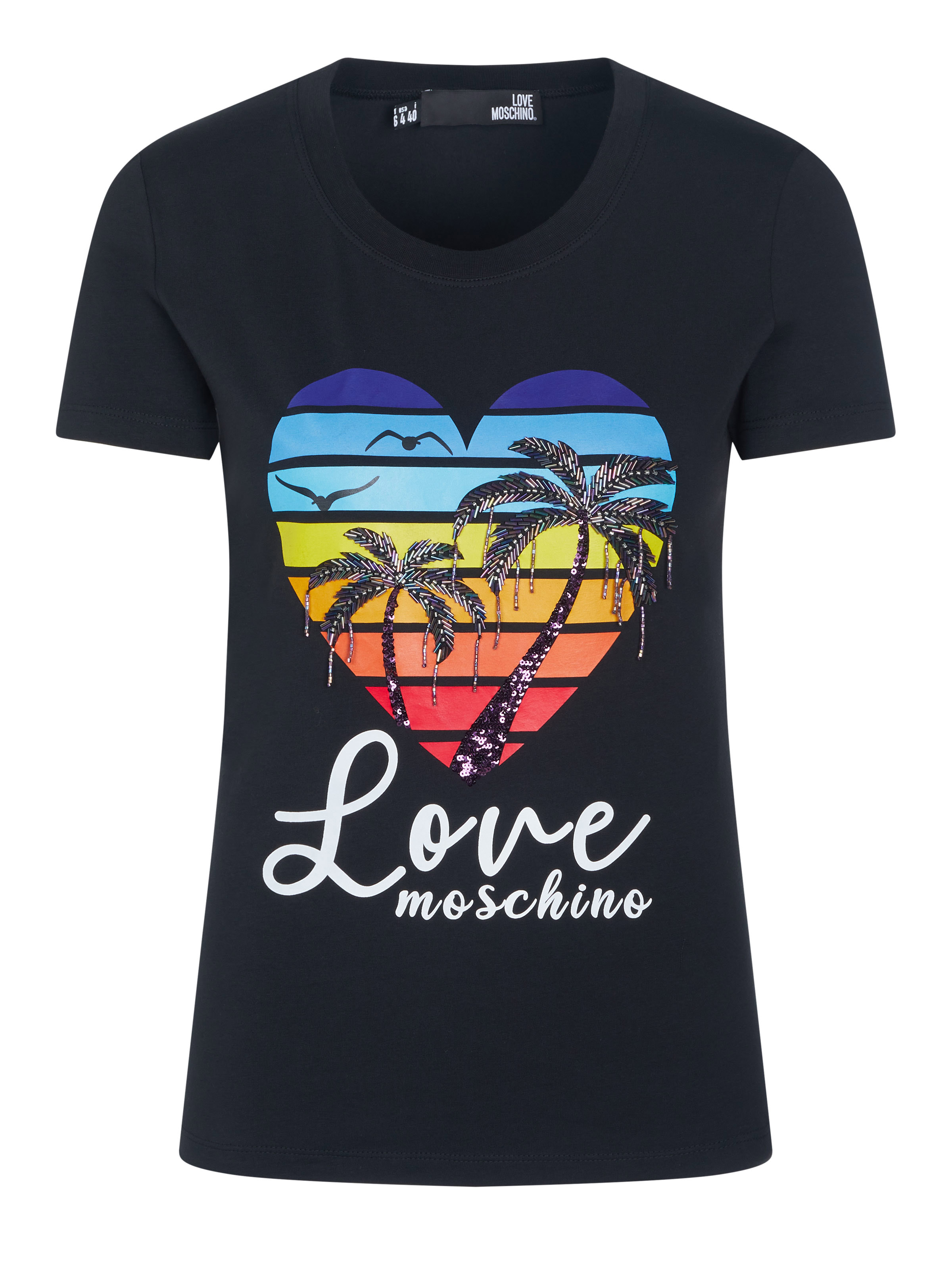 Love Moschino Top Black on SALE | Fashionesta