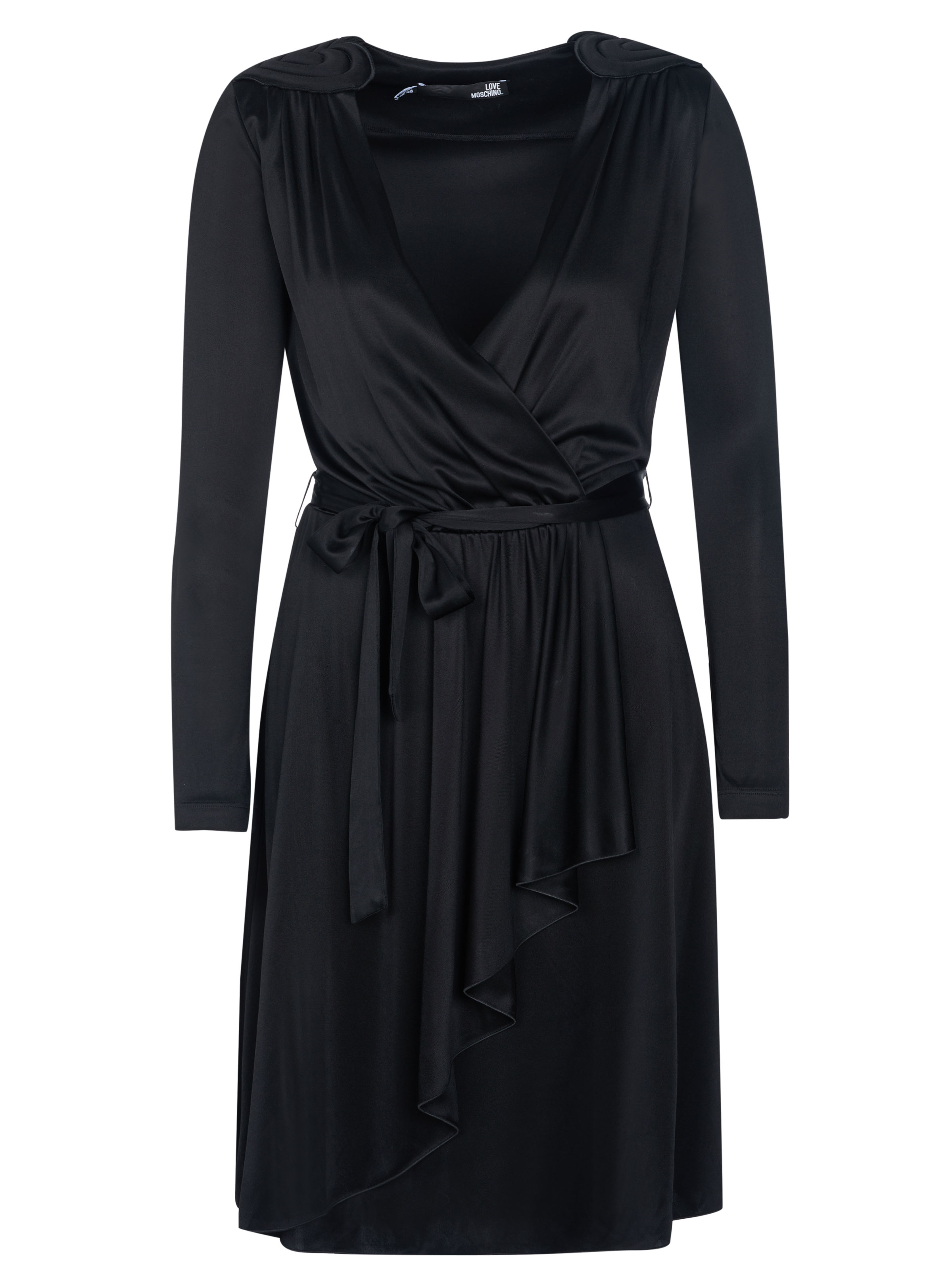 love moschino black dress LOVE MOSCHINO Black Womens Short Dress