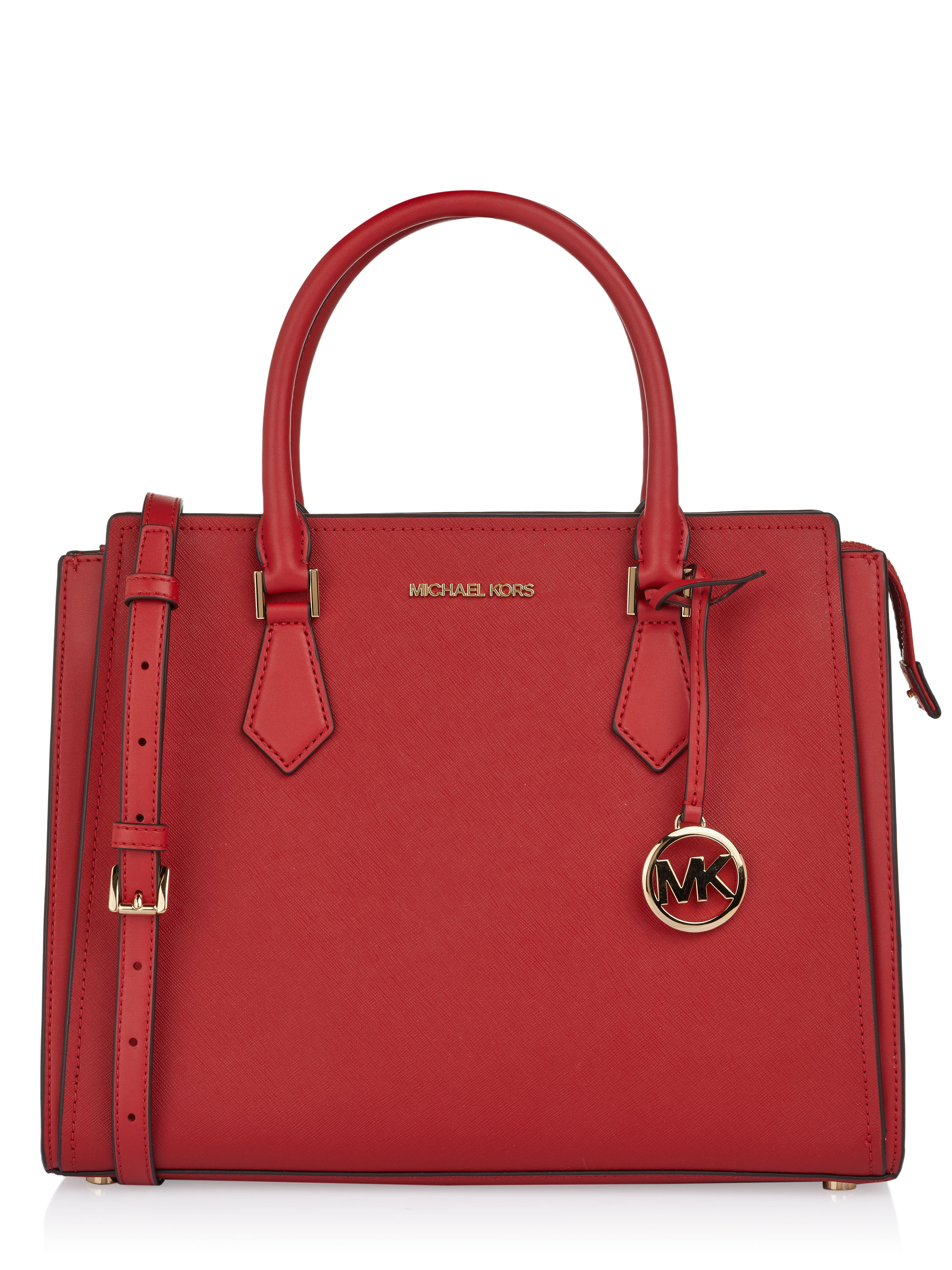 Michael Kors Jade Leather Red Gusset Shoulder Bag  Bags Shoulder bag  Leather