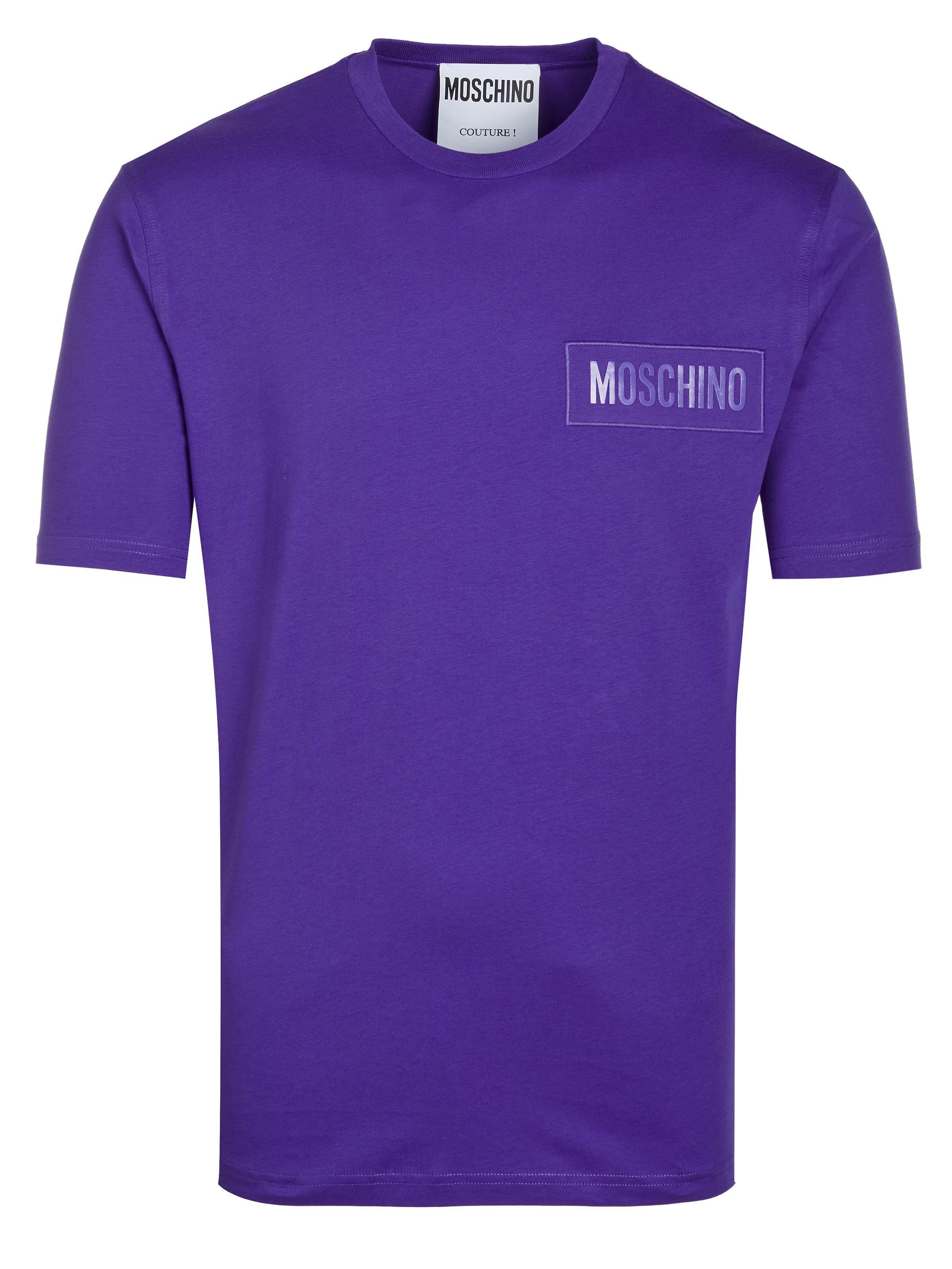 Purple moschino discount t shirt