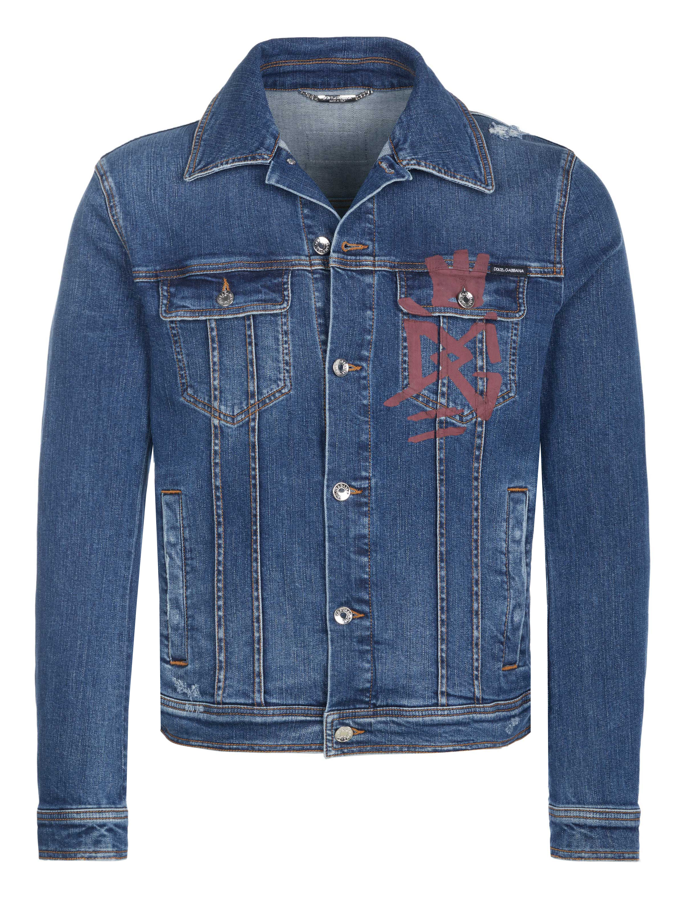Dolce and gabbana blue jacket discount