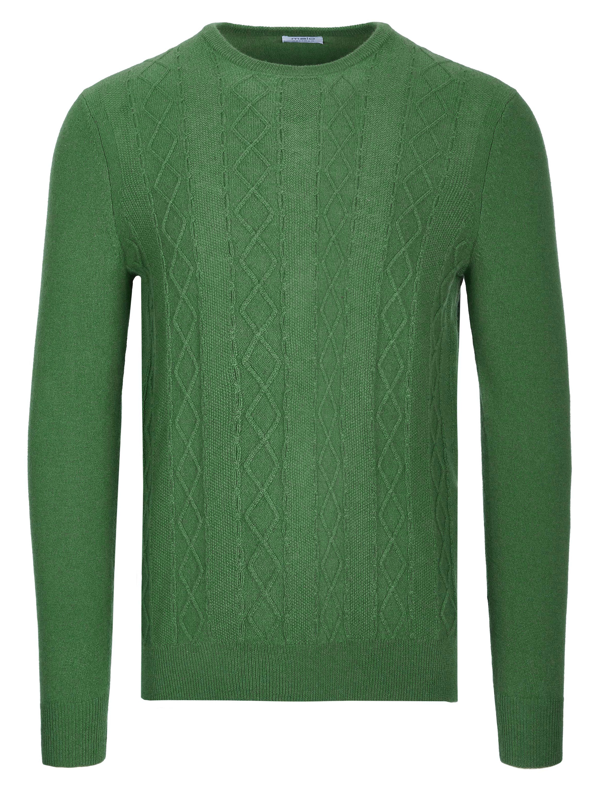 Malo Optimum cashmere pullover Green on SALE | Fashionesta
