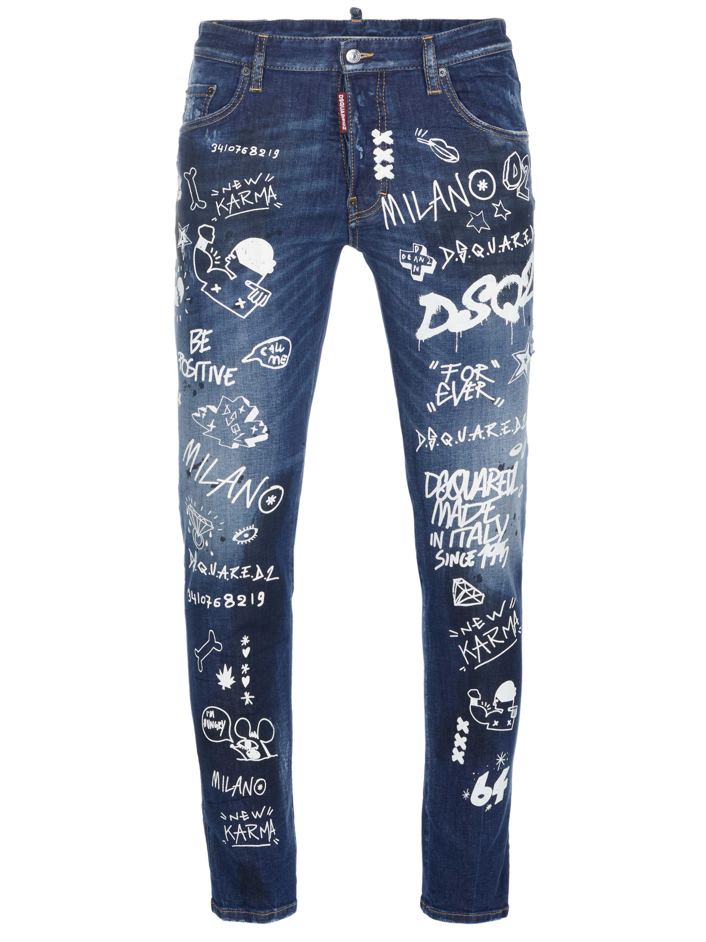 Dsquared2 Skater jeans Blue on SALE | Fashionesta