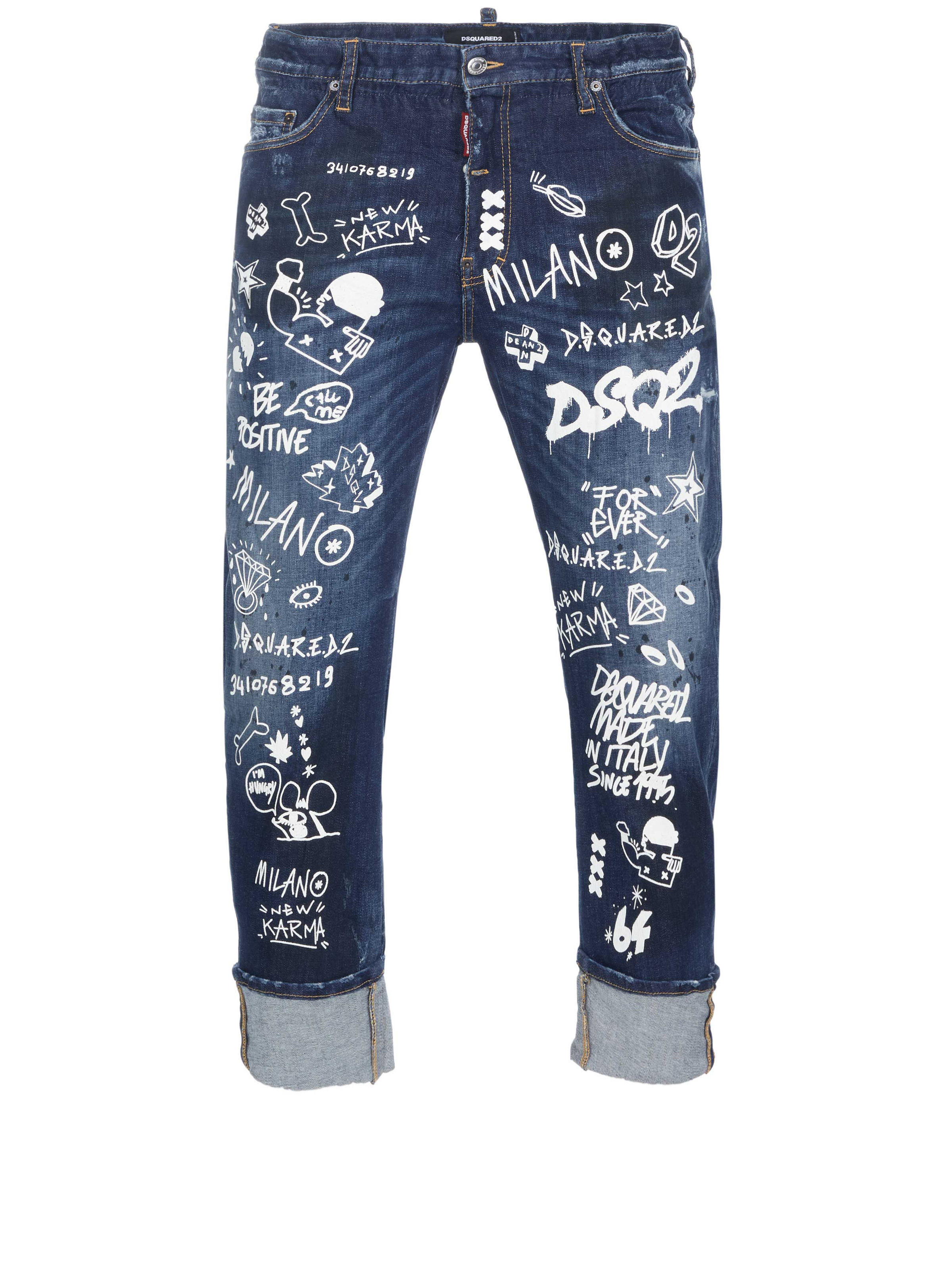 パンツ DSQUARED2 BIG DEAN'S BROTHER JEAN 46 Dsquared2 Big Dean´s Brother Jeans Bleu › Outlet | Fashionesta