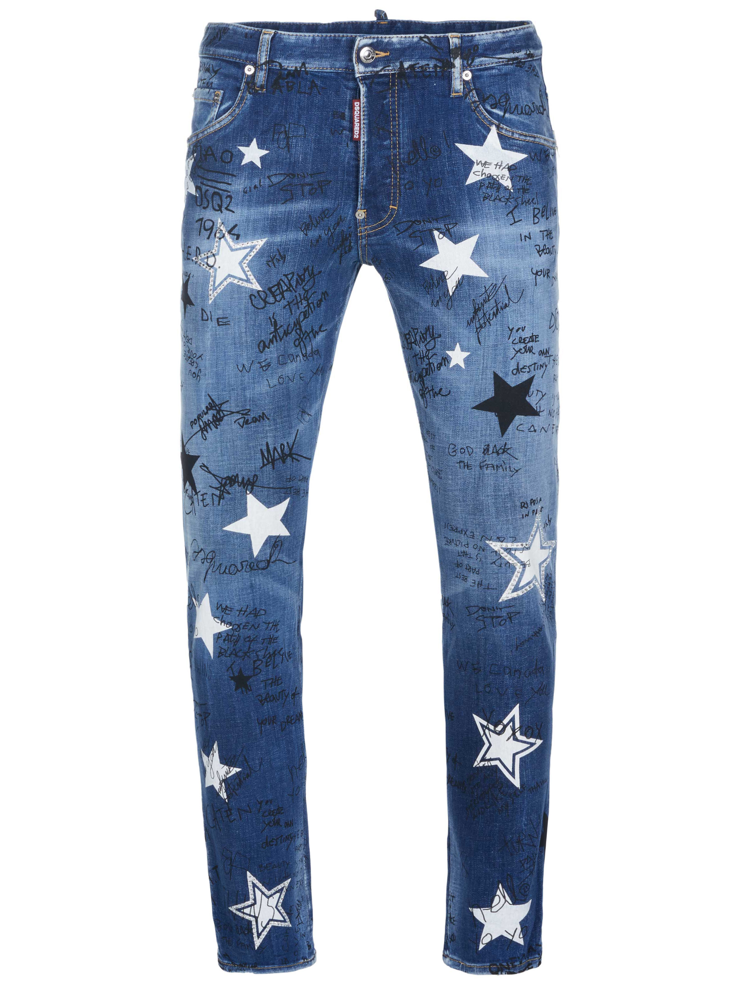 美品 DSQUARED2 SKATER JEAN 青 48 Dsquared2 Skater jeans Blue on SALE | Fashionesta