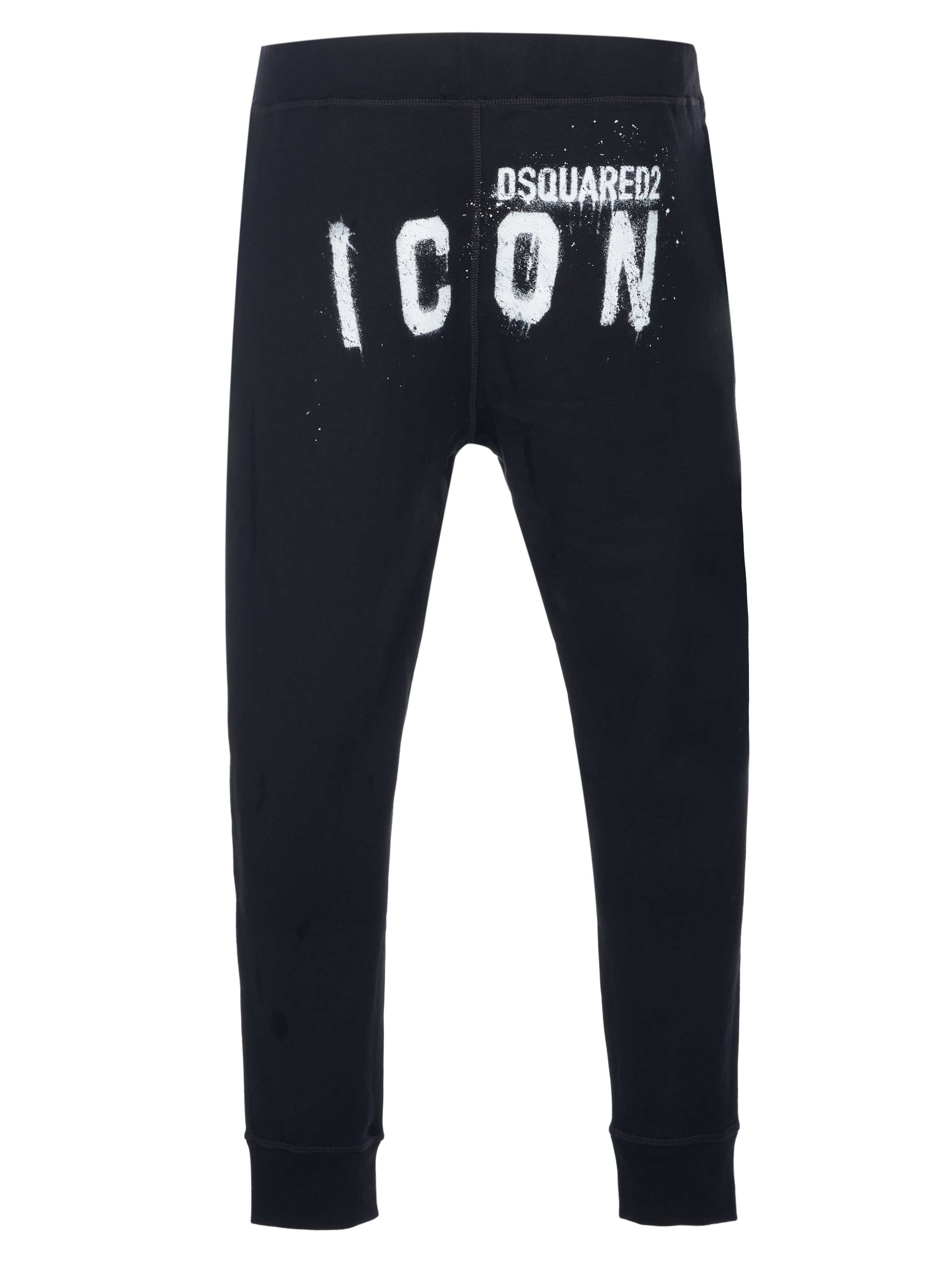 Dsquared2 Icon Spray Ski Jog pants Black on SALE | Fashionesta Dsquared2 Icon Spray Ski Jog pants Black on SALE | Fashionesta