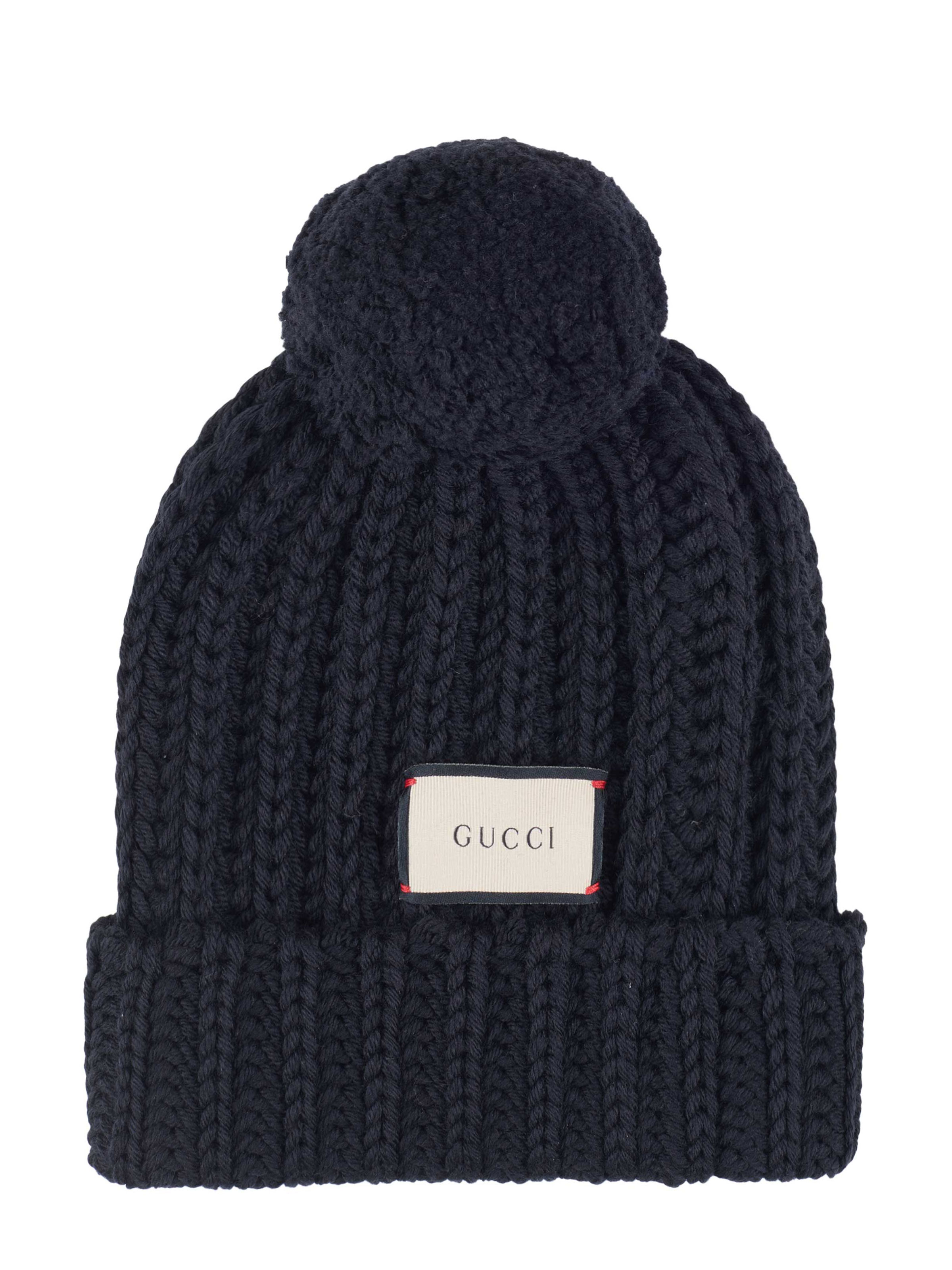 GUCCI / グッチ ◆モヘア シルク GG ニット帽 ブラック M 黒 Horsebit wool beanie in black - Gucci | Mytheresa