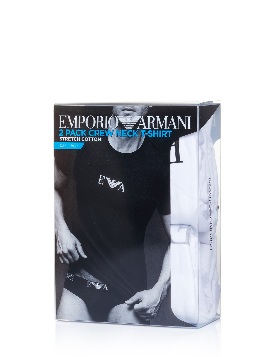Emporio Armani t-shirt 2 pack White on SALE | Fashionesta