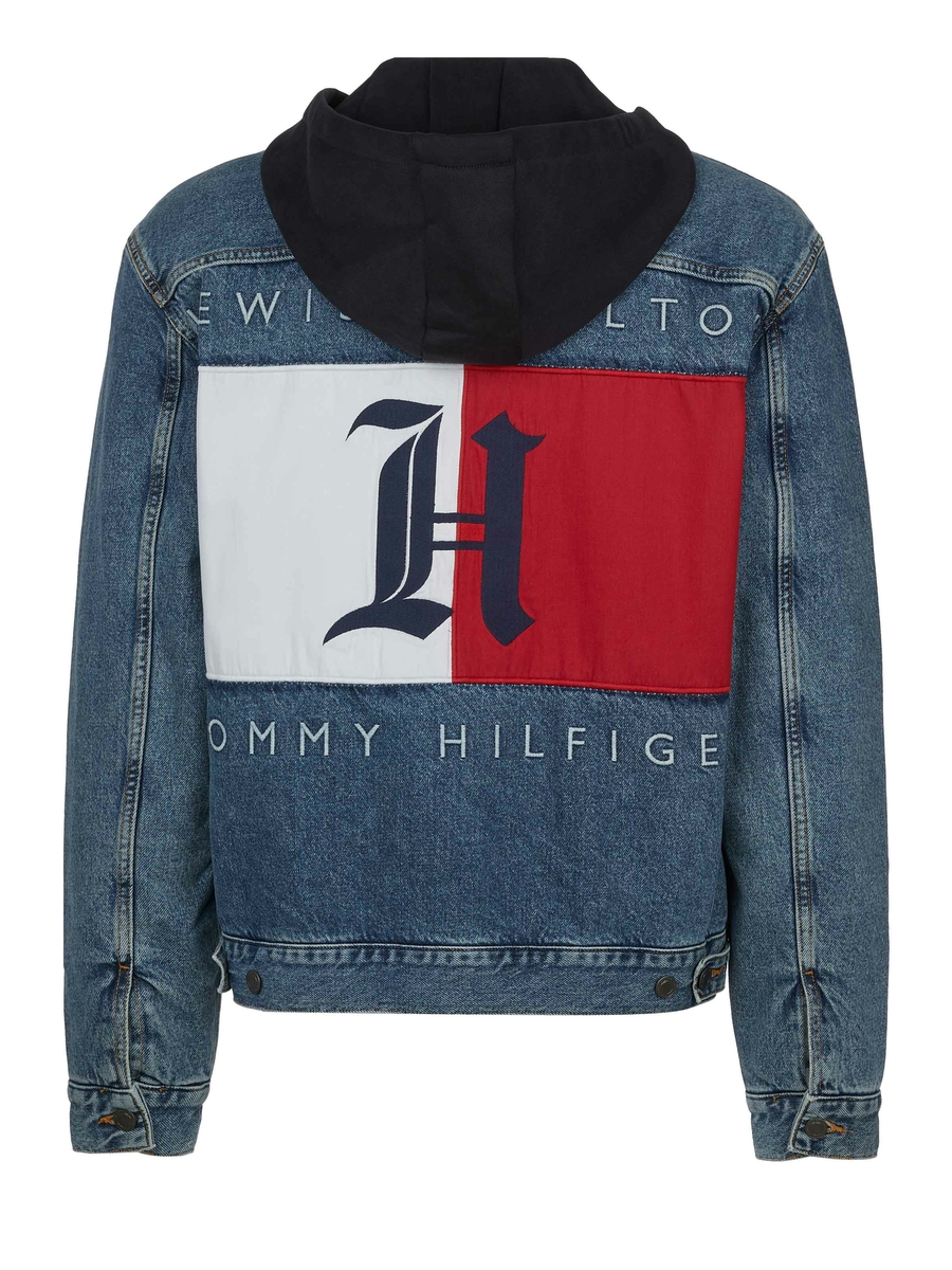 Doornen Vuilnisbak Uitgraving Tommy Hilfiger x Lewis Hamilton jeans jacket Blue on SALE | Fashionesta