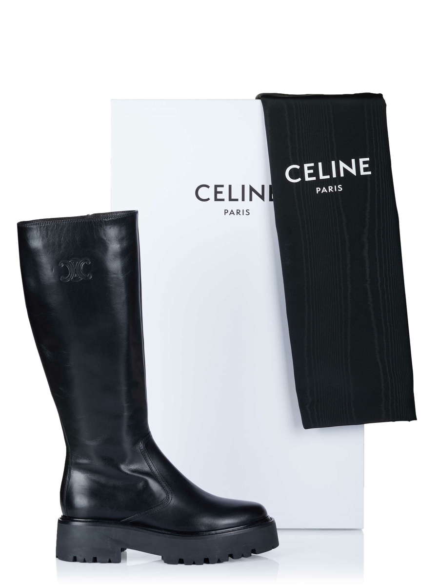 Celine black boots cheap