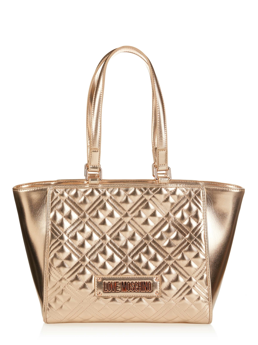 Love Moschino quilted shoulder bag with logo strap | ASOS
