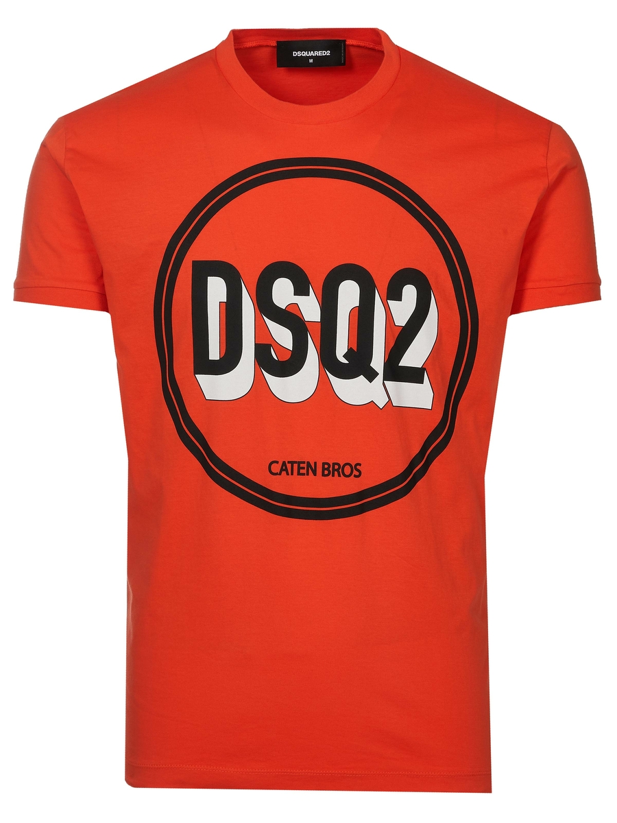 consensus ik ben slaperig Mijnwerker Dsquared2 T-shirt Orange on SALE | Fashionesta