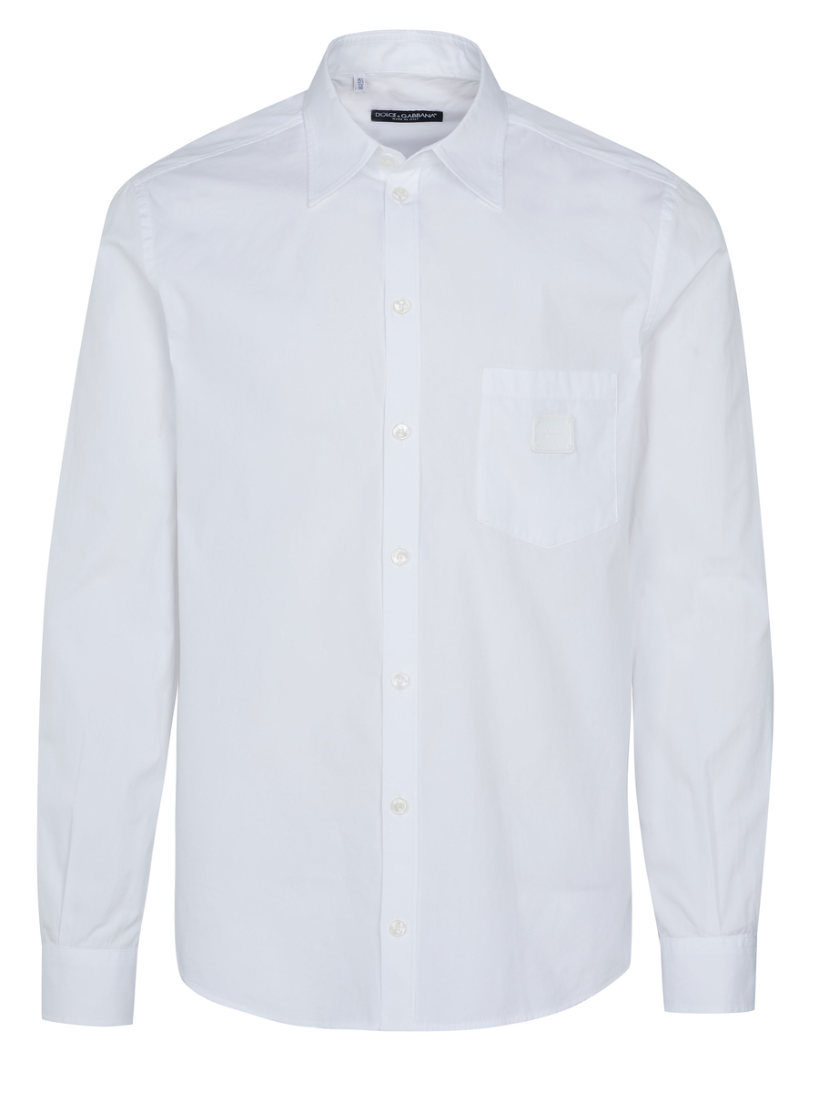 dolce & gabbana dress shirt Dolce & Gabbana Shirt With Jacquard Collar