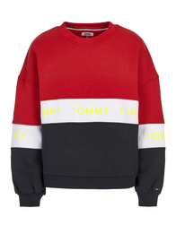 Tommy Hilfiger Jeans Pull-over blanc-rouge