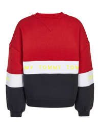 Tommy Hilfiger Jeans Pull-over blanc-rouge