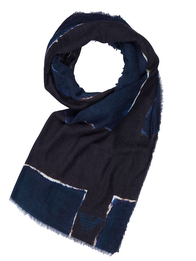 Emporio Armani Scarf black-blue