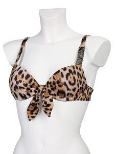 Moschino Bikini top leopard