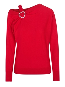 Love Moschino Pullover red