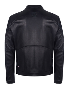Philipp Plein leather jacket black