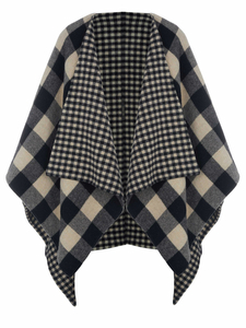 Belstaff Poncho Noir-Brun