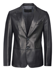 Dolce & Gabbana leather jacket black