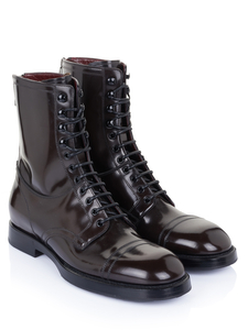 Dolce & Gabbana Botte Marron foncé