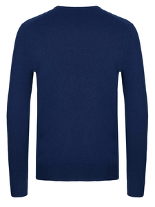 Malo Optimum Kaschmir Pullover dunkelblau