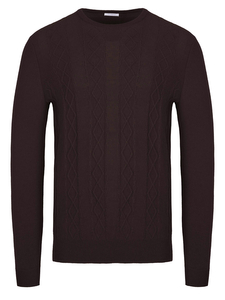 Malo Optimum Kaschmir Pullover dunkelbraun