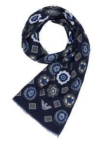 Emporio Armani Schal grau-blau