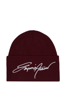 Emporio Armani Beanie burgundy