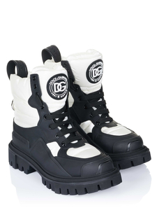 Dolce & Gabbana Stiefel schwarz-weiß