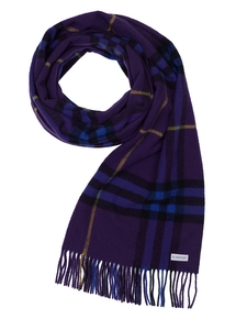 Burberry Kaschmir Schal blau-lila