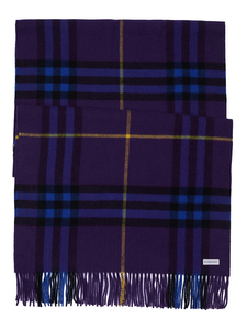 Burberry Kaschmir Schal blau-lila