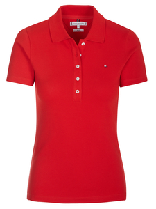 Tommy Hilfiger 1985 SLIM PIQUE poloshirt red