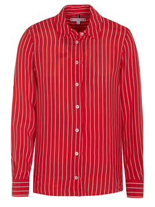 Tommy Hilfiger CUPRO ROPE STP Bluse rot