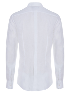 Dolce & Gabbana Gold linen shirt white