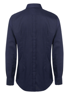 Dolce & Gabbana Gold Shirt midnight blue